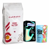 Кофе в зернах крупа и конфеты